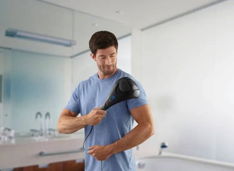 Máy massage HHP-385H có 2 đầu rung kép massage Máy massage HHP-385H có 2 đầu rung kép massage