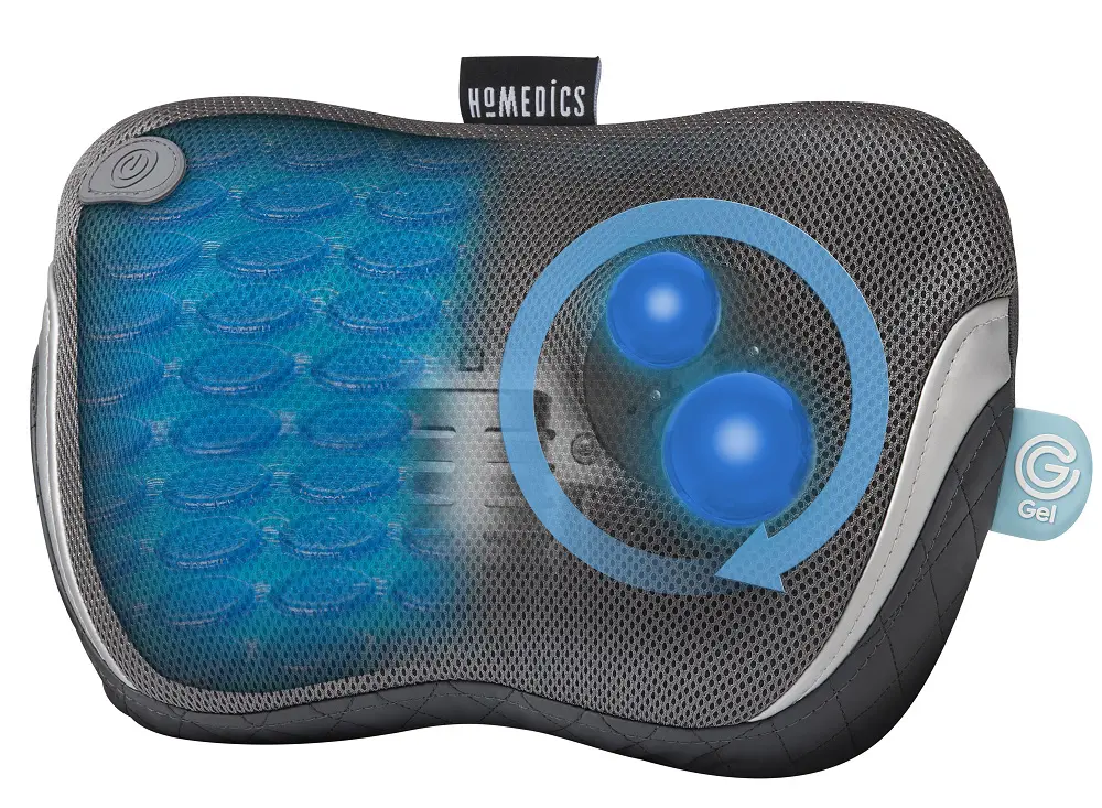 Gối mát xa sử dụng công nghệ Shiatsu Gel 3D hiện đại