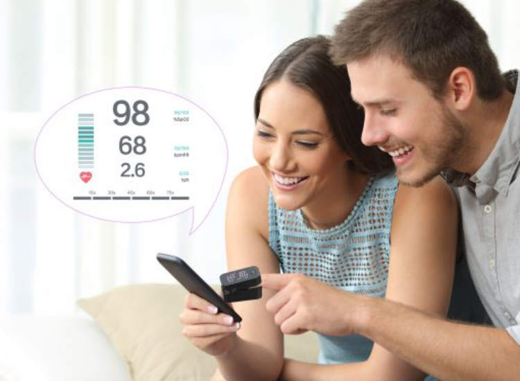 Máy đo nồng độ oxy trong máu và nhịp tim