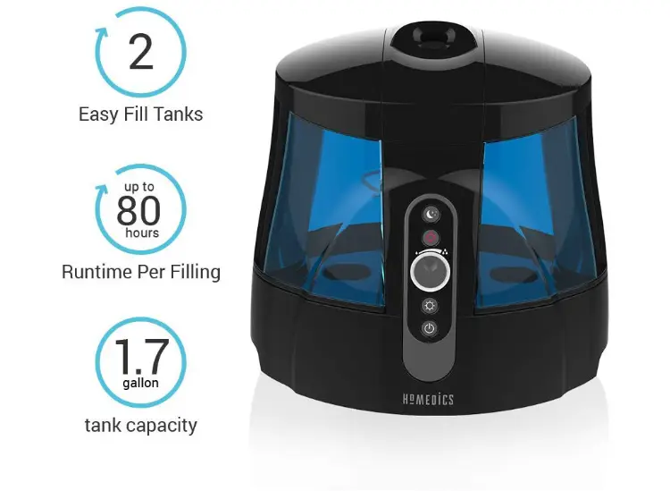 Máy tạo độ ẩm UHE-WM70A HoMedics Máy tạo độ ẩm UHE-WM70A HoMedics