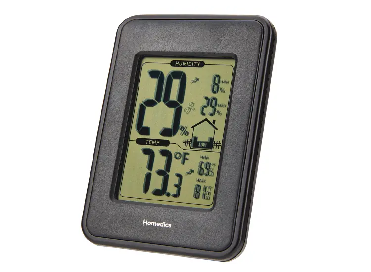 Nhiệt ẩm kế điện tử UHE-HM100 HoMedics Nhiệt ẩm kế điện tử UHE-HM100 HoMedics