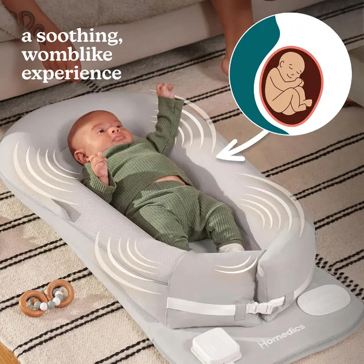 Nôi ru ngủ thông minh 3 trong 1 MYB-L100-GY Homedics